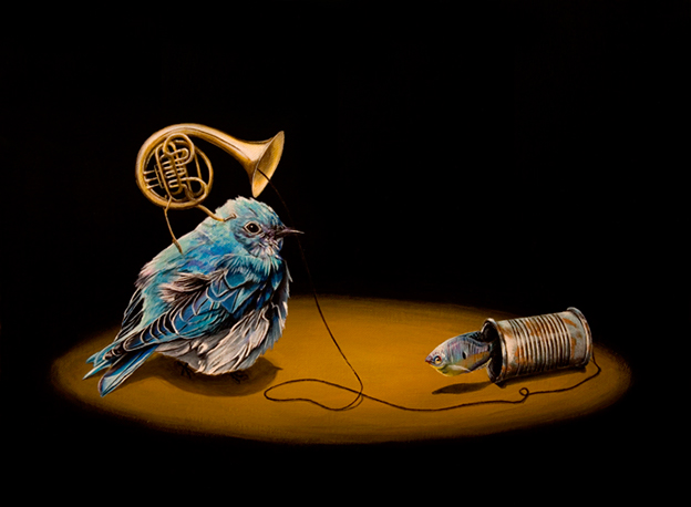 Jacub Gagnon's Surreal Paintings Of Birds In Unnatural Settings