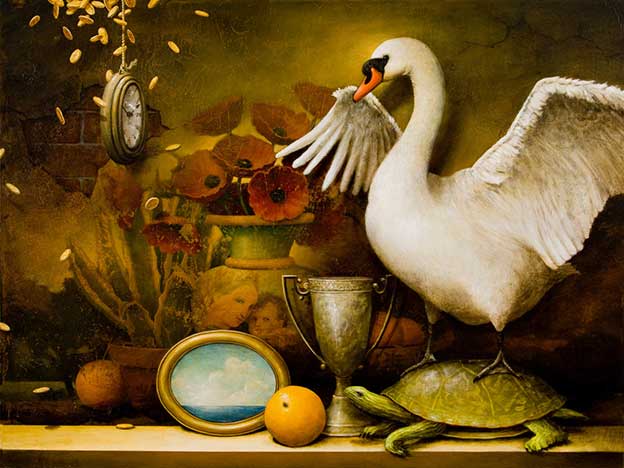 The Magical Realism Of Kevin Sloan's Paintings Of Birds