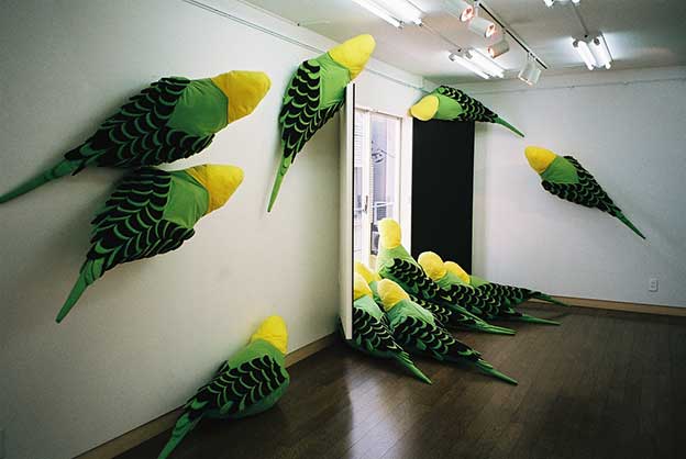 Giant Textile Birds By Wakako Kawakami