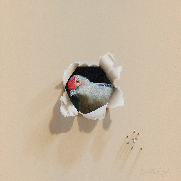 Paintings Of Birds Portrayed As Welcome Trespassers In An Artist's Studio