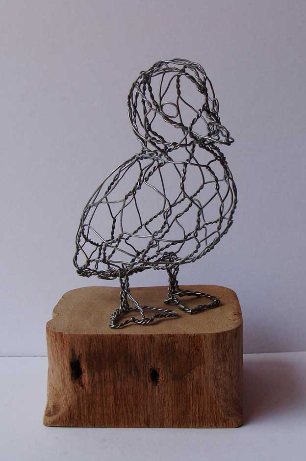 Ruth Jensen's Abstract Twisted Wire Bird Sculptures